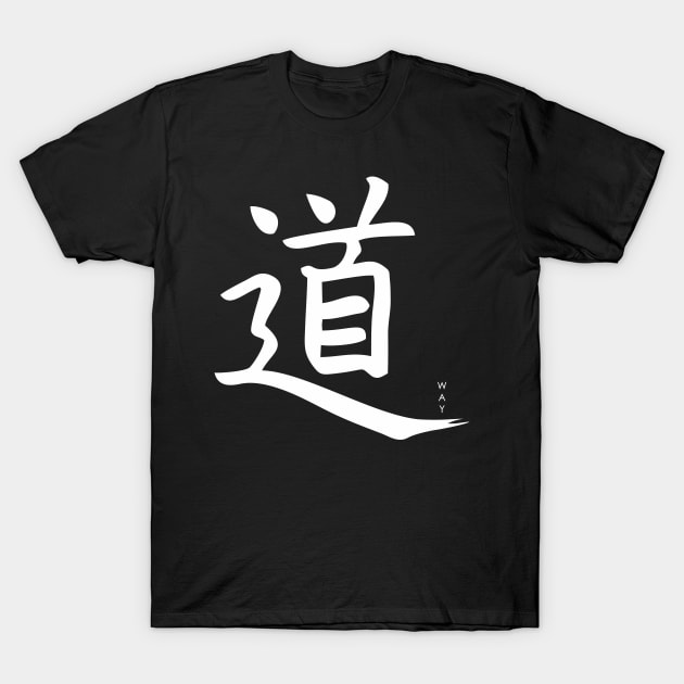 japanese calligraphy, hieroglyph - way T-Shirt by Masamune